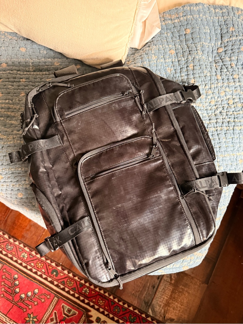 Calpak Terra 26L Laptop Duffel Backpack in Obsidian - Picture 7 of 14